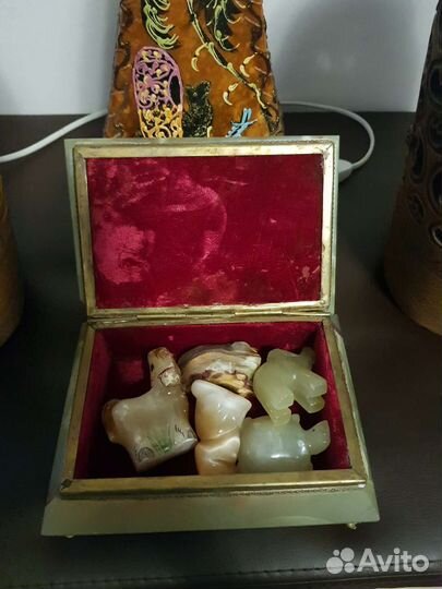 Шкатулка ониксГоршок Кунгурская керамика Ночник