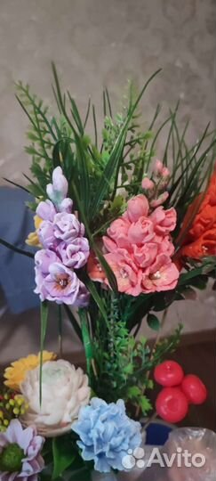 Букет цветов из мыла
