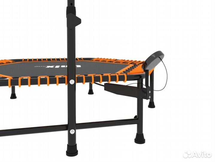 Батут unix line fitness Orange PRO (130 cm) с ручк
