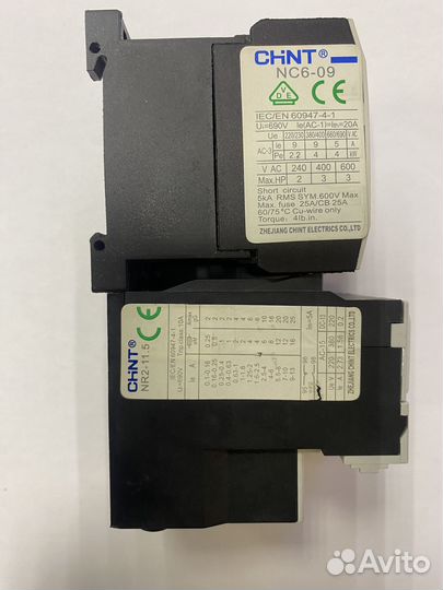 Контакторы chint, Тепловое реле. Счетчик часов