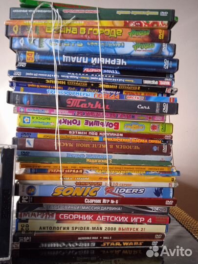 Набор двд и игр