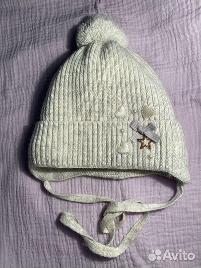 Шапка зимняя для девочки 44 46