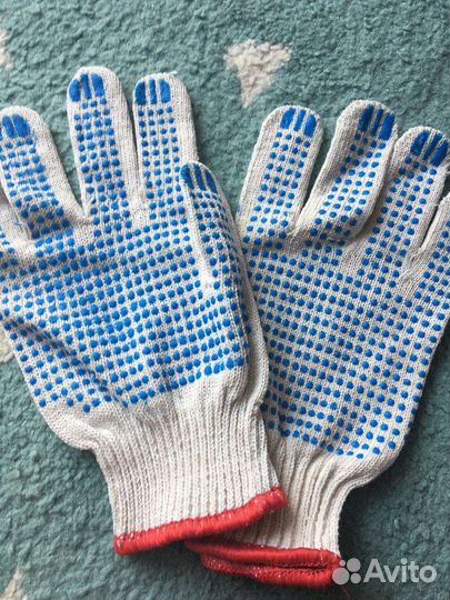 Перчатки хб с пвх