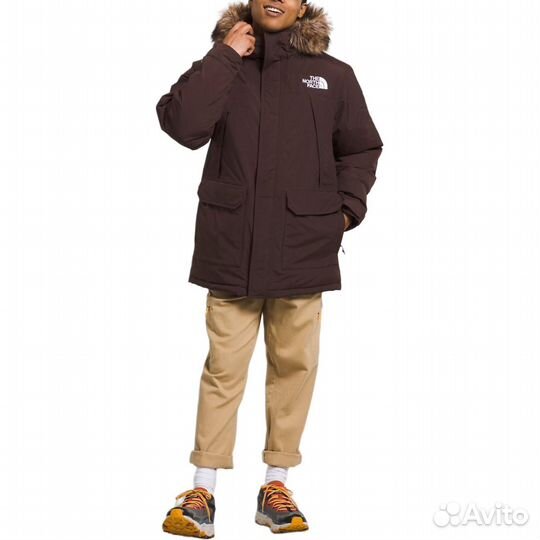 THE north face Apparel Collection Parka Coat Men Dark Brown (S)(43)