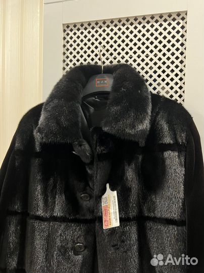 Шуба Норковый пиджак Select Black Оригинал xxxl