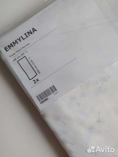 Тюль гардины шторы IKEA emmylina