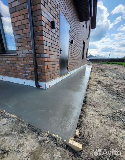 Бетонирование площадки, дорожки, заезды, отмостки