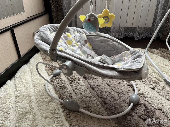 Детские качели Babyton Funny Time 2в1 Grey SW108