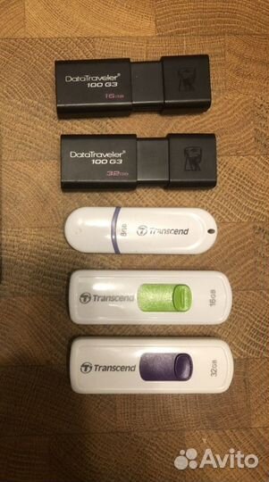 USB флешки 8, 16, 32 gb. Kingston Transcend