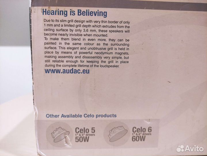 Встраиваемая двухполосная аккустика, динамик