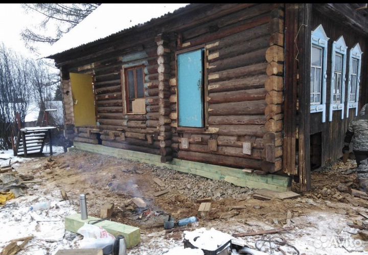 Замена венцы подъём домов