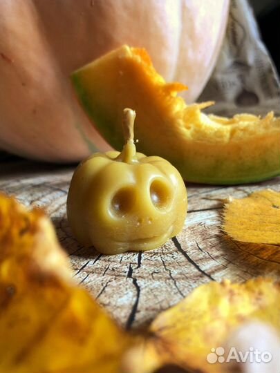 Свечи тыквы к Хэллоуину