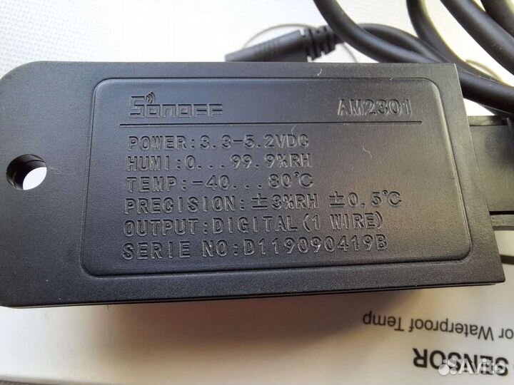 Датчик температуры и влажности sonoff