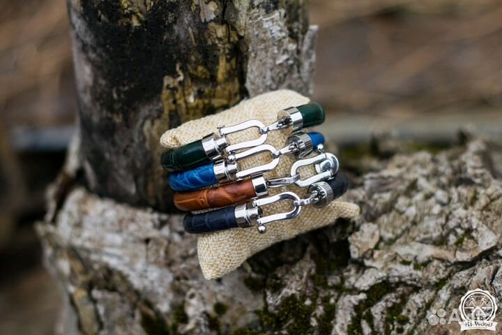 Браслет из натуральной кожи крокодила