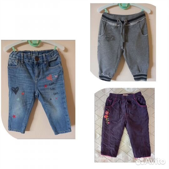 Одежда пакетом на девочку 74 86