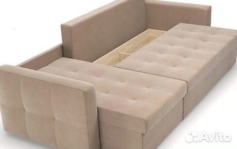 Угловой Диван-Еврокнижка с механизмом Тик-Так