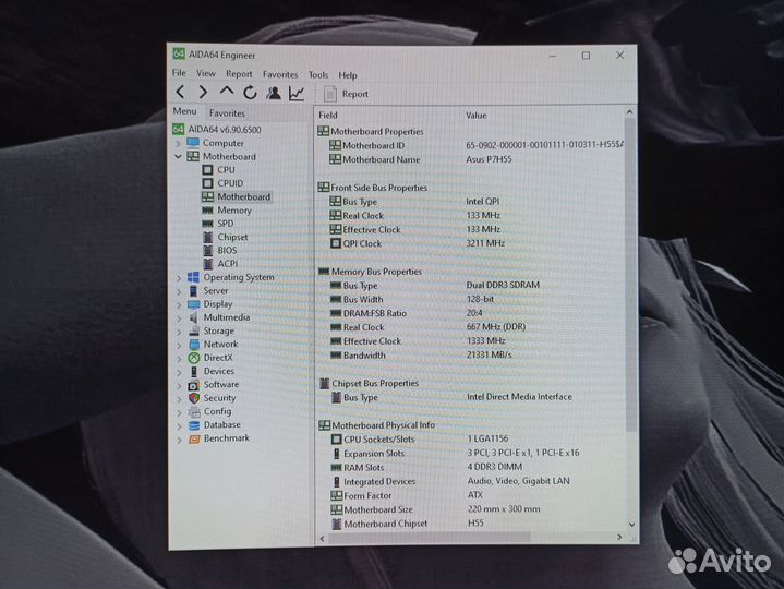 1156 Asus P7H55 (1-е поколение Intel)