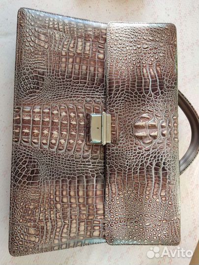 Мужской кожаный портфель новый neri karra