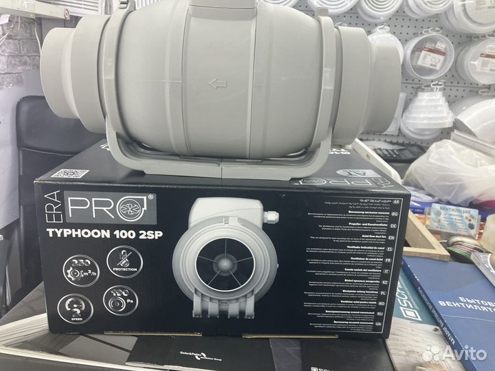 Канальный вентилятор 100 мм с таймером