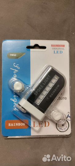 Фонарик светодиодный на колесо велосипеда