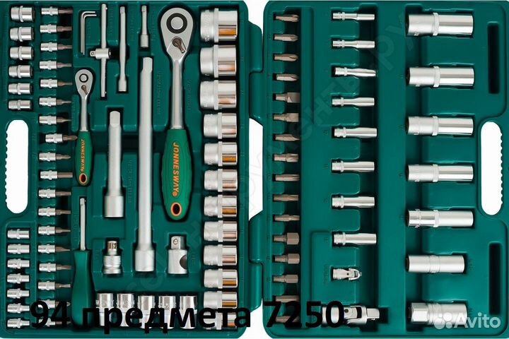 Набор головок jonnesway S04H52494S, 94 предмета
