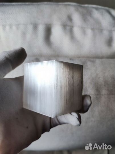 Природный гипс селенит 5 см куб