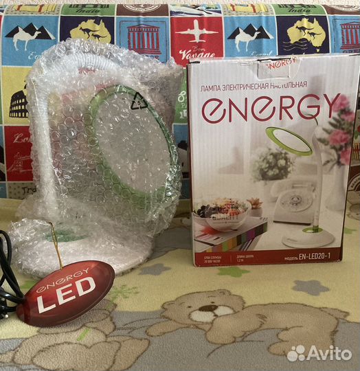 Лампа настольная Energy, новая