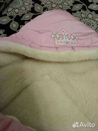 Конверт зимний для девочки
