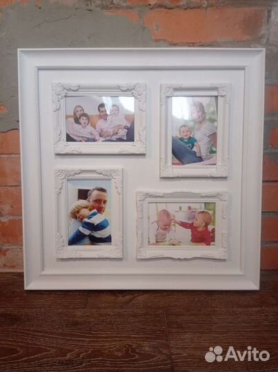 Большая рамка для фото на 4 фотографии
