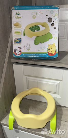 Горшок детский новый дорожный складной Disney