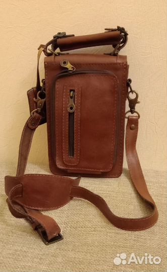 Барсетка кожаная gerpa, барсетка Олимпийская