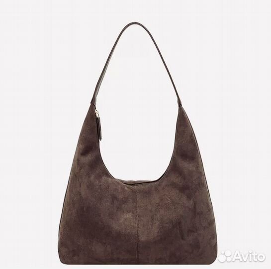 Женская сумка хобо замшевая на плечо