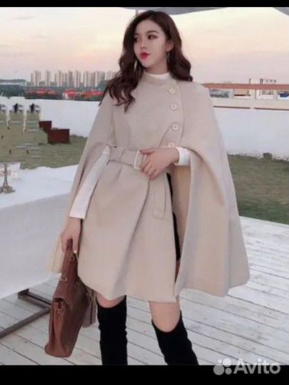 Пальто-накидка