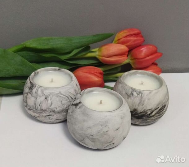 Ароматическая свеча ручной работы