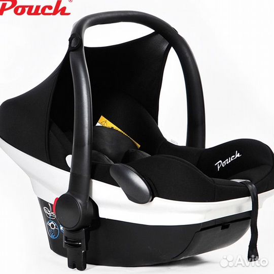 Автокресло автолюлька 0+ Pouch Hot Mom