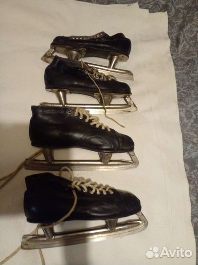 Коньки хоккейные, фигурные
