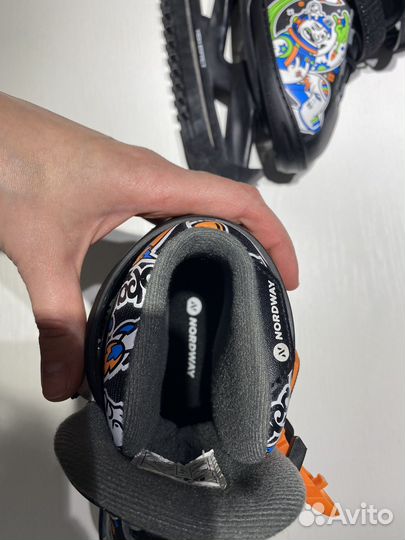 Коньки детские раздвижные 31-36 новые