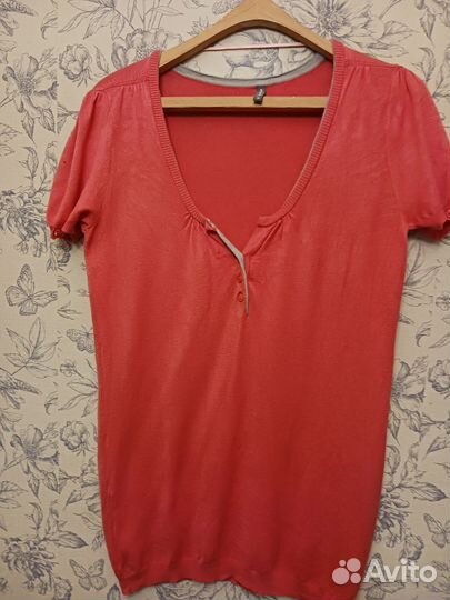 Футболка naf naf франция трикотаж 48р