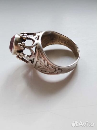 Кольцо перстень 875 проба Корунд СССР