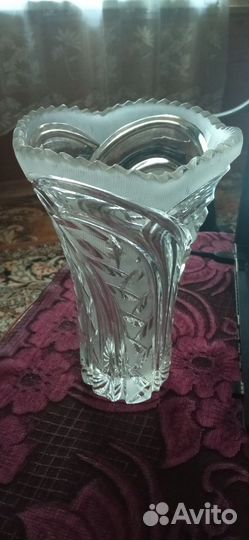 Большая хрустальная ваза СССР