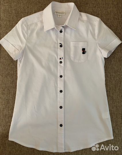 Школьна форма. Рубашка белая для девочки