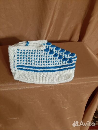 Тапочки вязанные