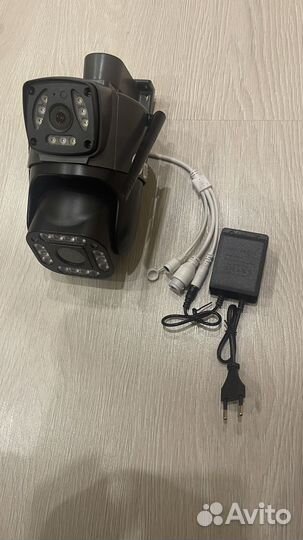 Уличная 4g камера с двумя объективами, поворотная