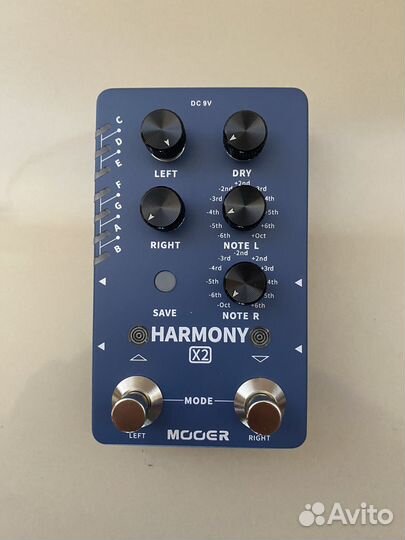 Гитарная педаль mooer harmony x2 гармонайзер