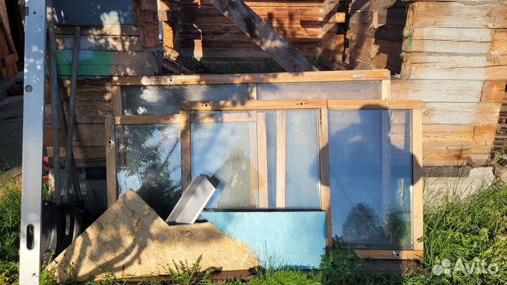 Деревянные окна со стеклопакетом бу