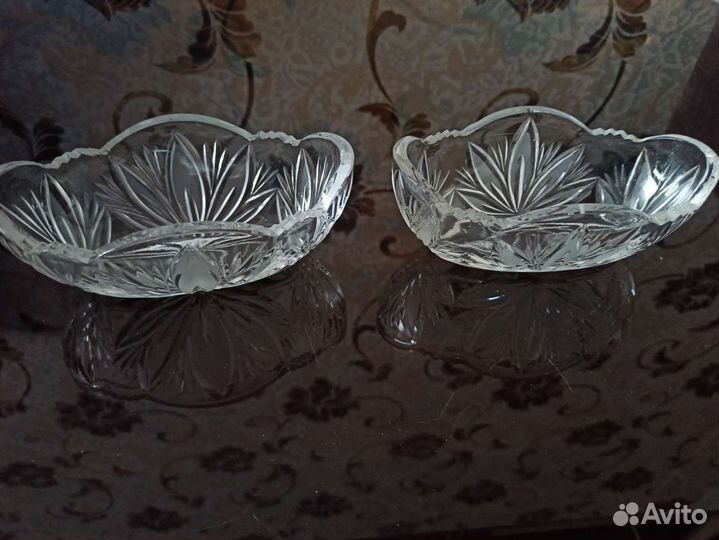 Хрустальные вазочки - конфетницы