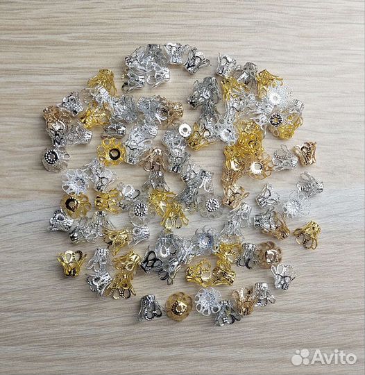 Наконечники для бусин, ёлочных игрушек