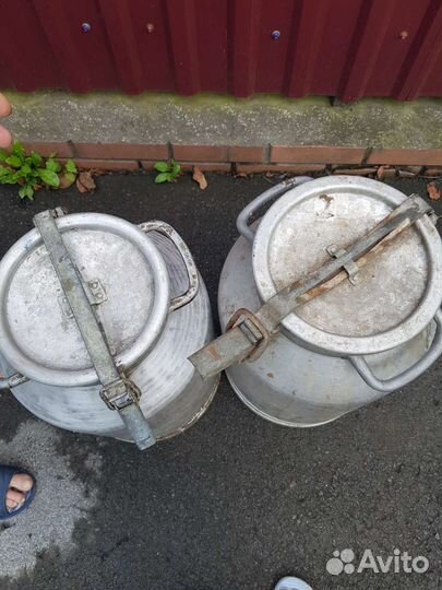 Фляга алюминиевая бу 40л 2шт СССР
