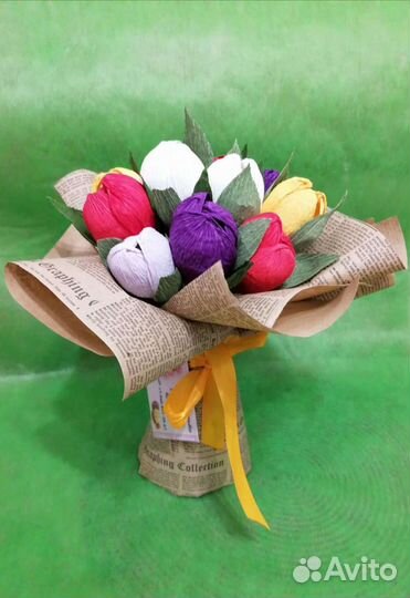 Корзины со съедобными тюльпанами