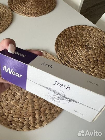 Линзы контактные iwear fresh с диоптриями -1